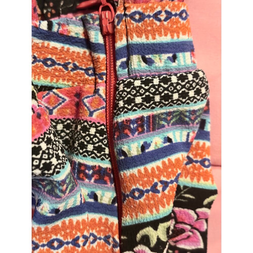 Show Me Your Mumu Medium Multicolor Boho Print Tie-Front Romper - Picture 4 of 5